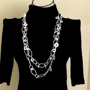 Premier silver tone necklace